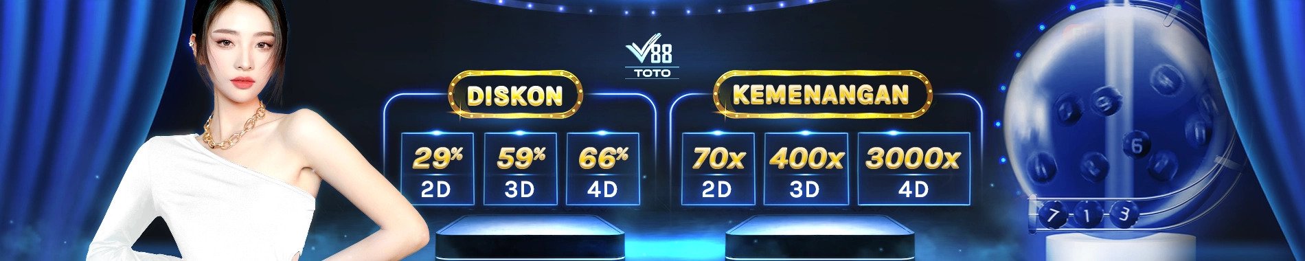 V88Toto Diskon dan Hadiah Togel Terbesar